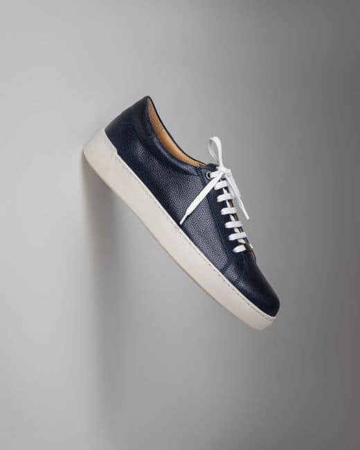 Baskets en cuir